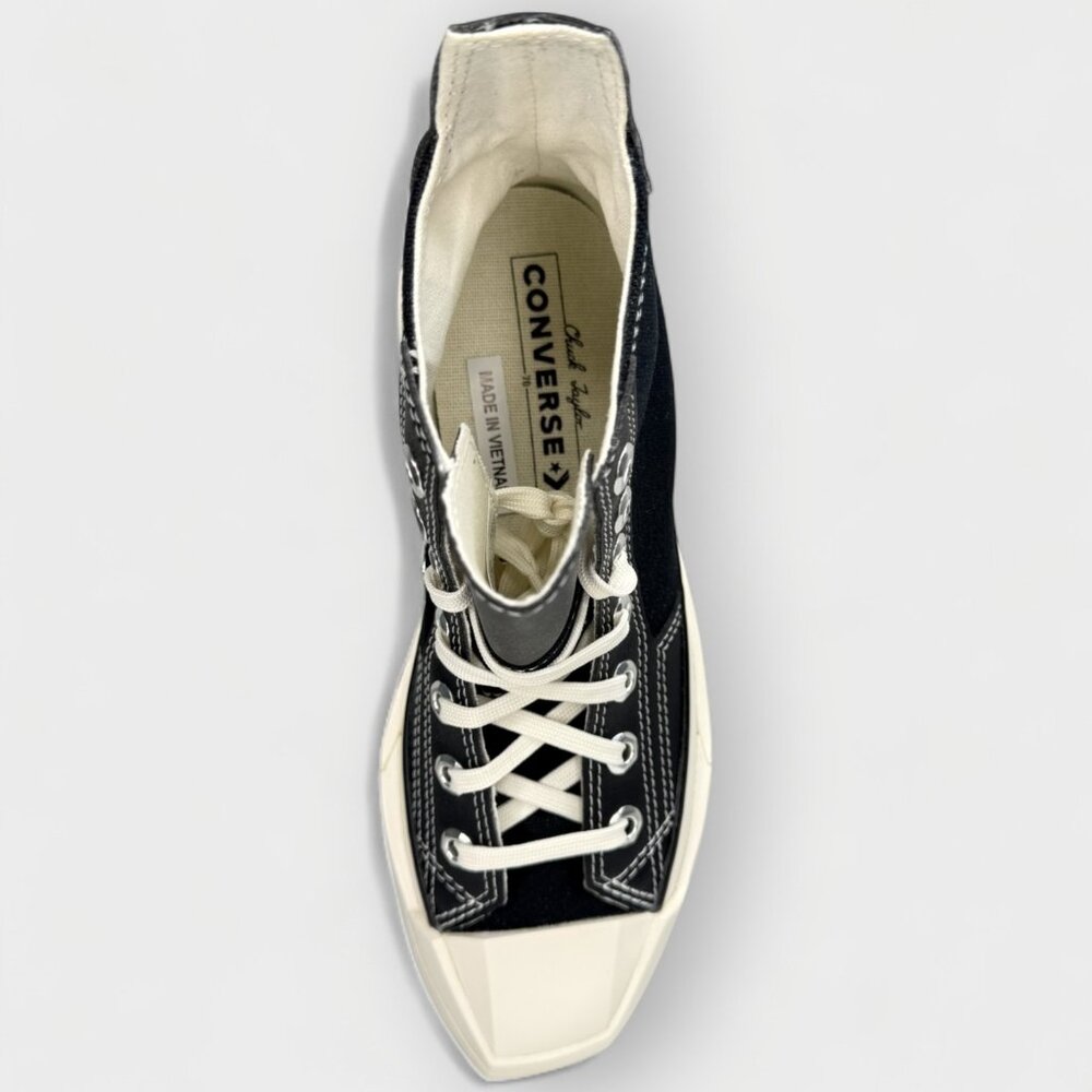 Converse Chuck 70 Hi De Luxe Squared Hi‑Top Women’s Size 6.5 Black A06435C - Picture 12 of 16